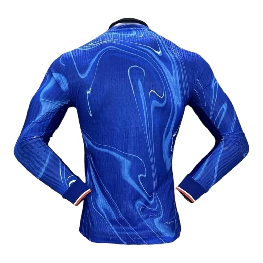Camisa Chelsea I 24/25 manga longa - Jogador Nike Masculina - Azul
