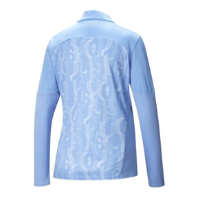 Camisa Manchester City Pré-jogo 24/25 manga longa - Torcedor Puma Masculina - Azul