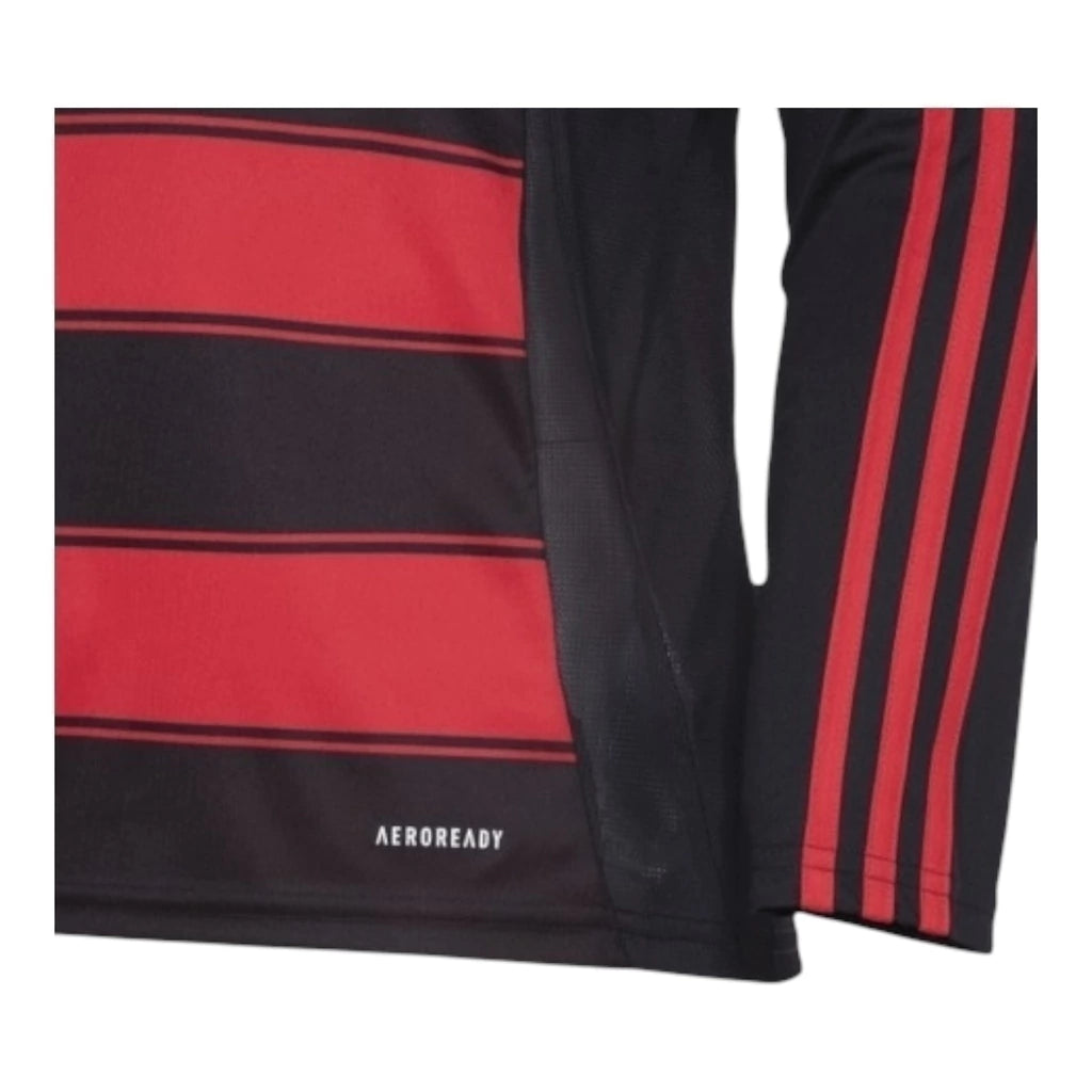 Camisa Flamengo I 25/26 manga longa - Torcedor Adidas Masculina - Vermelha e preta
