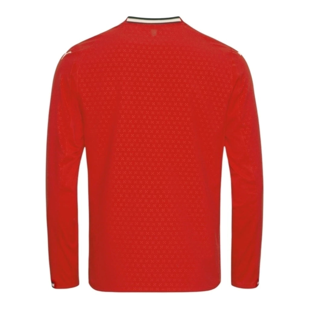 Camisa Seleção Portugal I 25/26 manga longa - Torcedor Puma Masculina - Vermelha