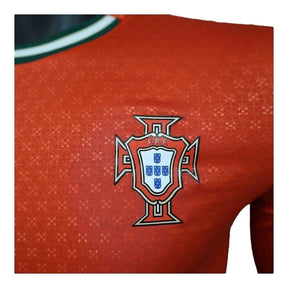 Camisa Seleção Portugal I 25/26 manga longa - Jogador Puma Masculina - Vermelha