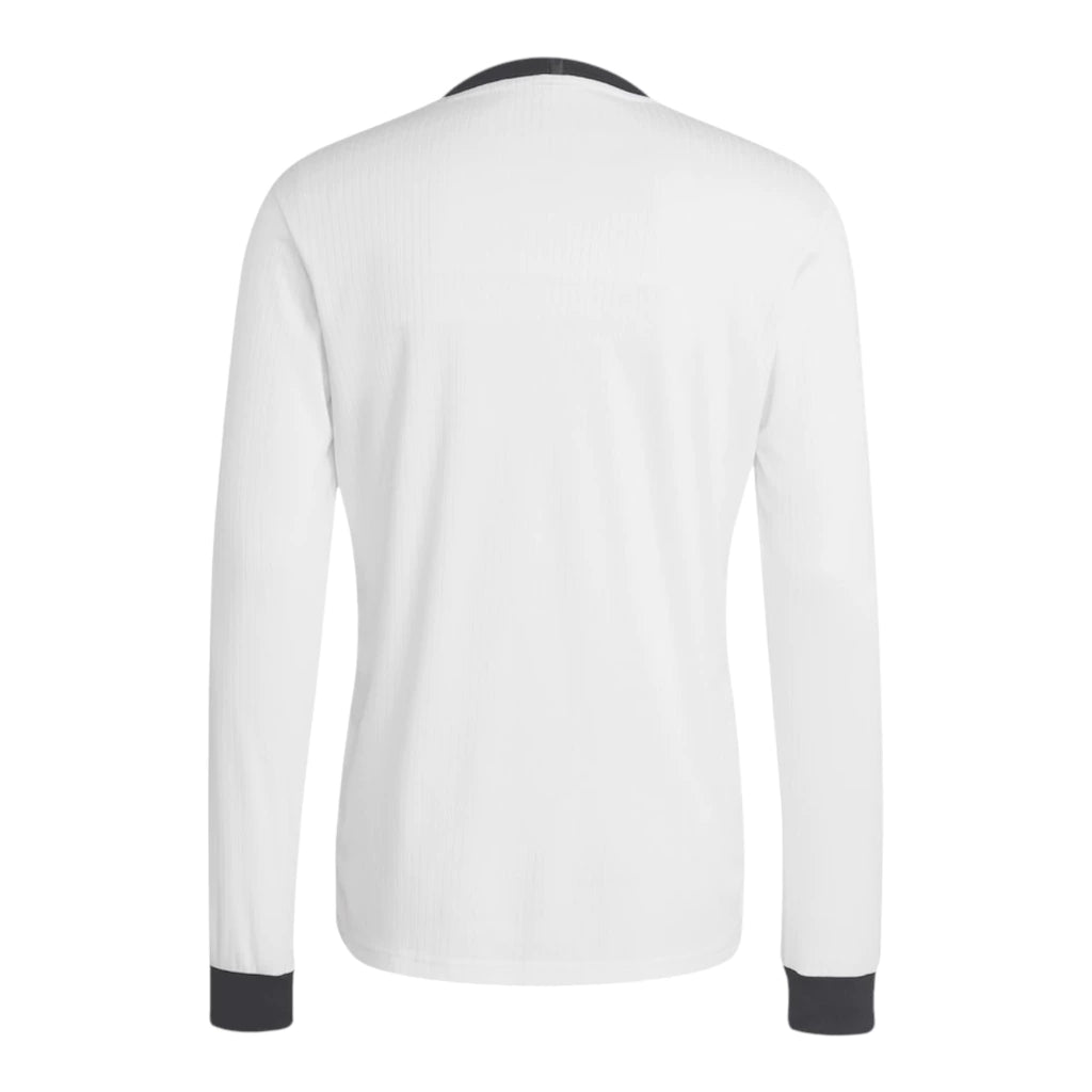 Camisa Seleção Alemanha Edição Aniversário 125 anos I 25/26 manga longa - Torcedor Adidas Masculina - Branca com detalhes em preto