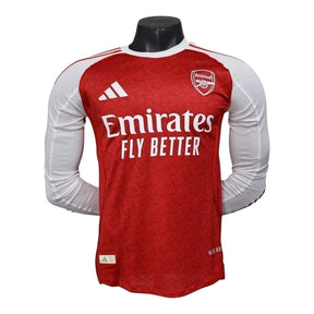 Camisa Arsenal I 25/26 manga longa - Jogador Adidas Masculina - Vermelha e branca