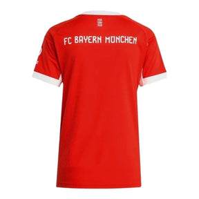 Camisa Bayern de Munique I 25/26 - Torcedor Adidas Feminina - Vermelha com detalhes em branco