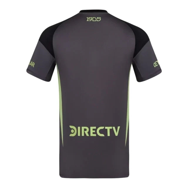 Camisa Boca Juniors Goleiro 25/26 - Torcedor Adidas Masculina - Preta com detalhes em cinza e verde