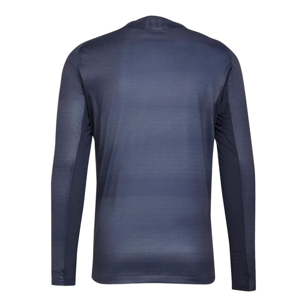 Camisa Real Madrid II 25/26 manga longa - Torcedor Adidas Masculina - Azul com detalhes em amarelo