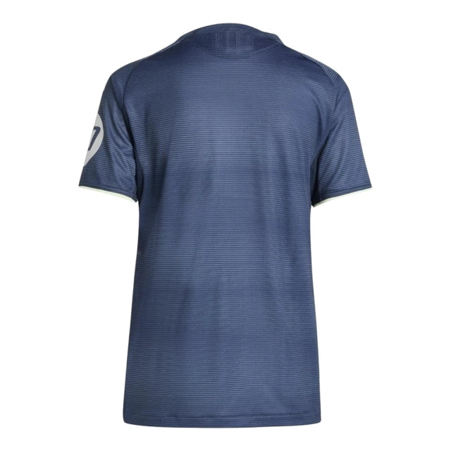 Camisa Real Madrid II 25/26 - Torcedor Adidas Feminina - Azul com detalhes em amarelo