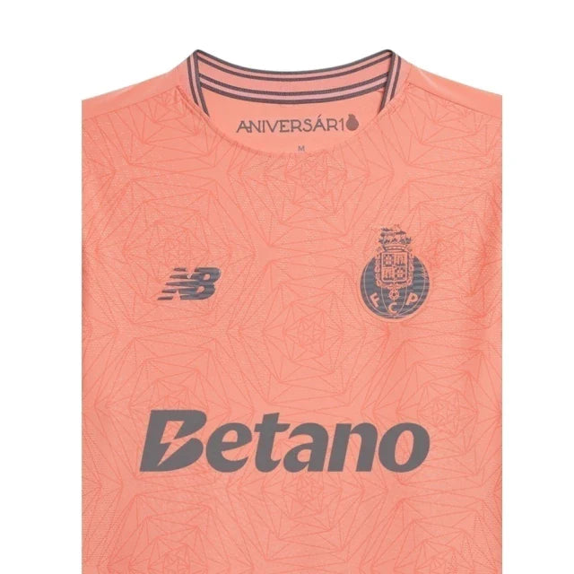 Camisa Porto Edição especial Mundial de Clubes II 25/26 - Torcedor New Balance Masculina - Rosa com detalhes em azul