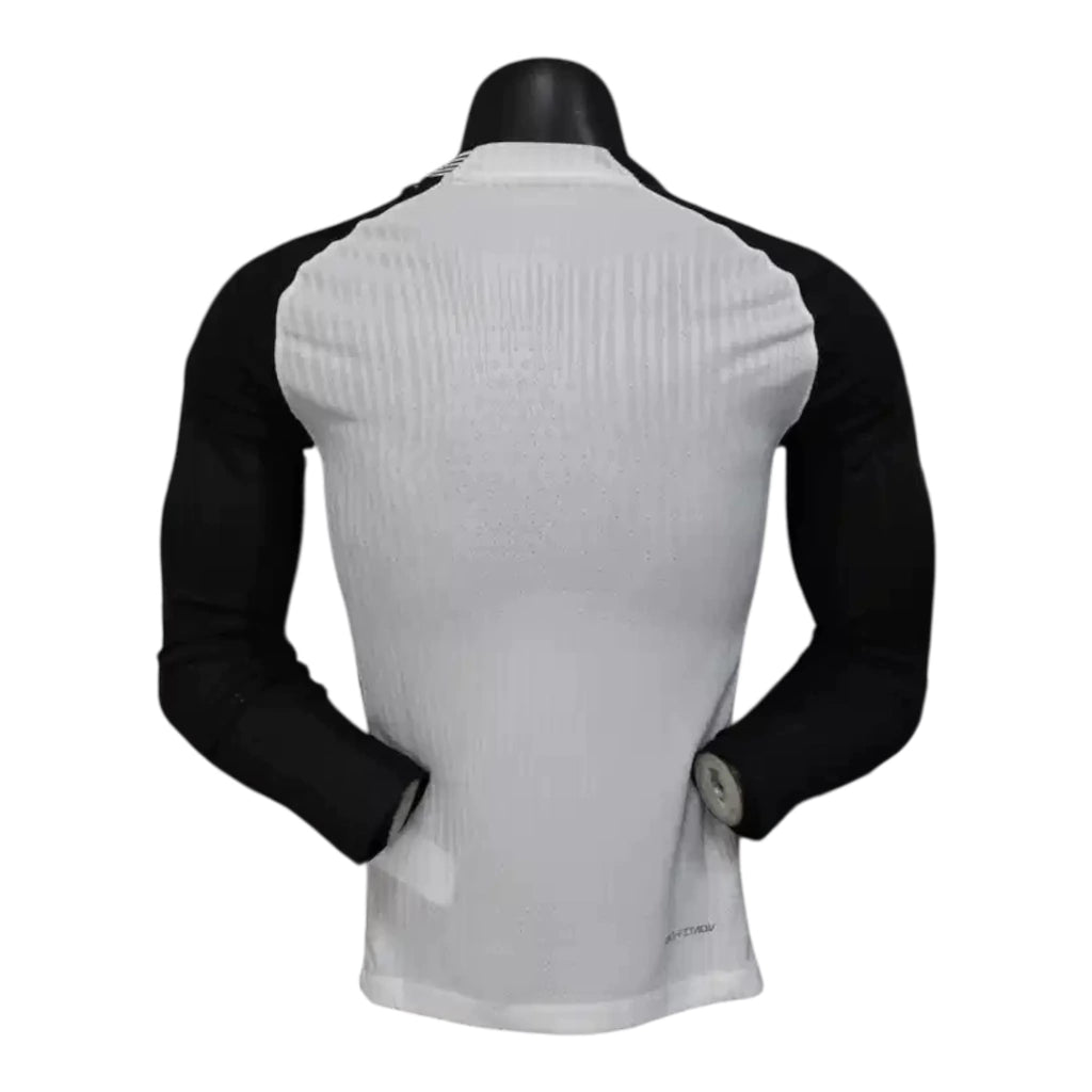 Camisa Corinthians I 25/26 manga longa - Jogador Nike Masculina - Branca e preta