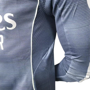 Camisa Real Madrid II 25/26 manga longa - Jogador Adidas Masculina - Azul com detalhes em amarelo
