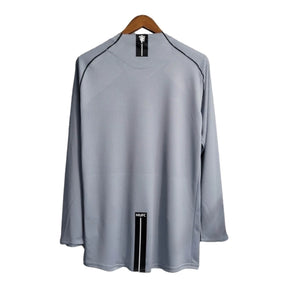 Camisa Retrô Manchester United Goleiro 2007/2008 manga longa - Masculina Nike - Cinza com detalhes em preto