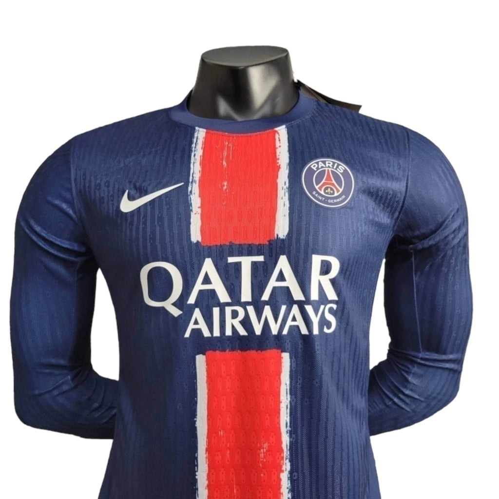 Camisa Paris Saint-Germain I 24/25 manga longa - Jogador Nike Masculina - Azul