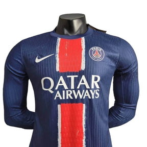 Camisa Paris Saint-Germain I 24/25 manga longa - Jogador Nike Masculina - Azul