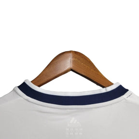 Camisa Retrô La Galaxy II 2012 manga longa - Adidas Masculina - Branca com detalhes em azul com todos os patrocínios