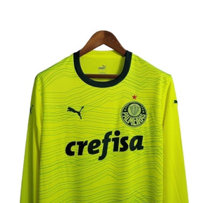Camisa Palmeiras III 23/24 manga longa - Torcedor Puma Masculina - Verde fluorescente