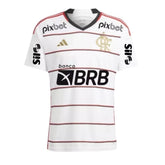 Camisa Flamengo II 23/24 - Torcedor Adidas Masculina - Branca com Patrocinio - (Pronta entrega)