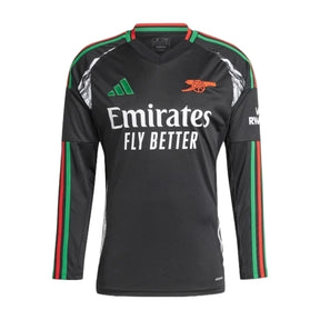 Camisa Arsenal II 24/25 manga longa - Torcedor Adidas Masculina - Preta com detalhes em verde e vermelho