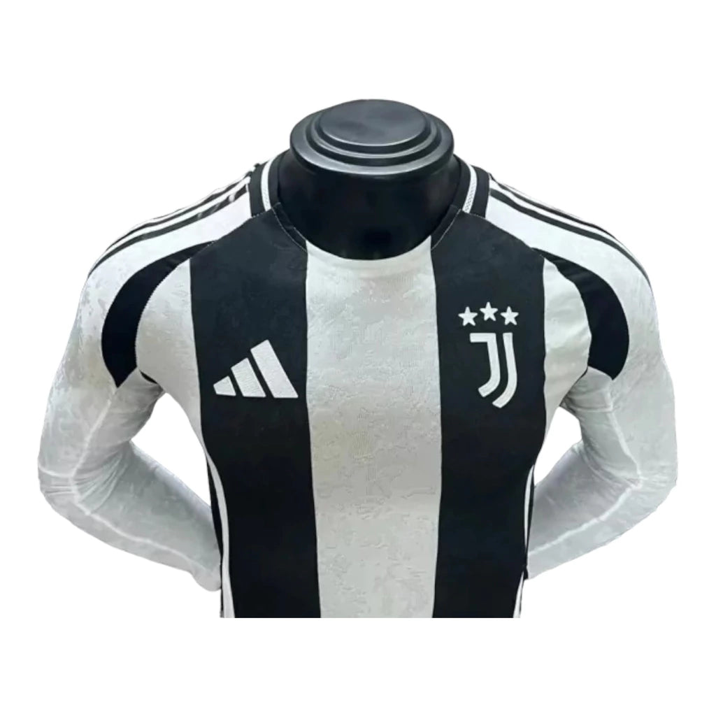 Camisa Juventus I 24/25 manga longa - Jogador Adidas Masculina - Preta e branca