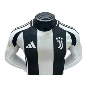 Camisa Juventus I 24/25 manga longa - Jogador Adidas Masculina - Preta e branca