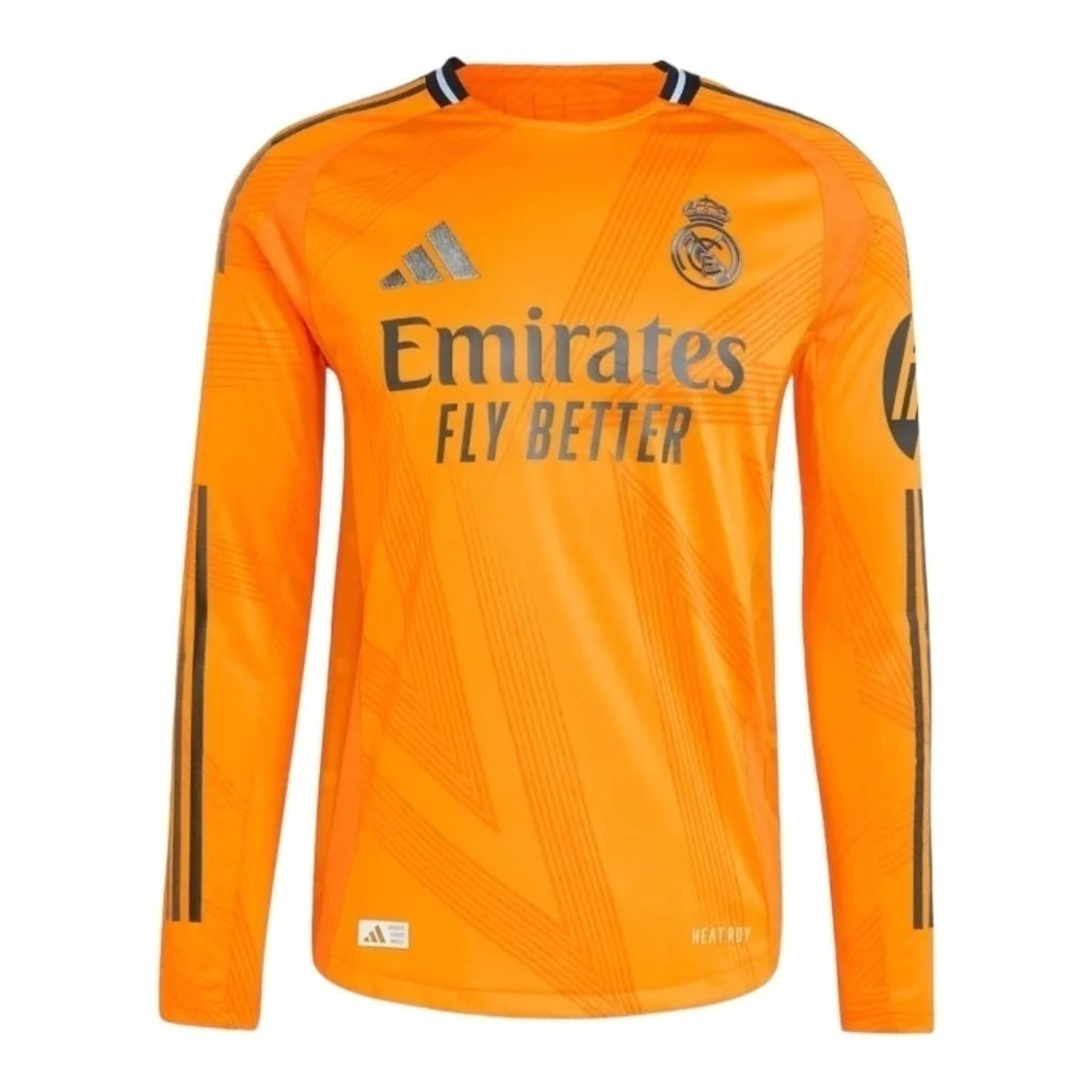 Camisa Real Madrid II 24/25 manga longa - Torcedor Adidas Masculina - Laranja