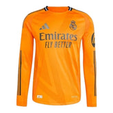 Camisa Real Madrid II 24/25 manga longa - Torcedor Adidas Masculina - Laranja
