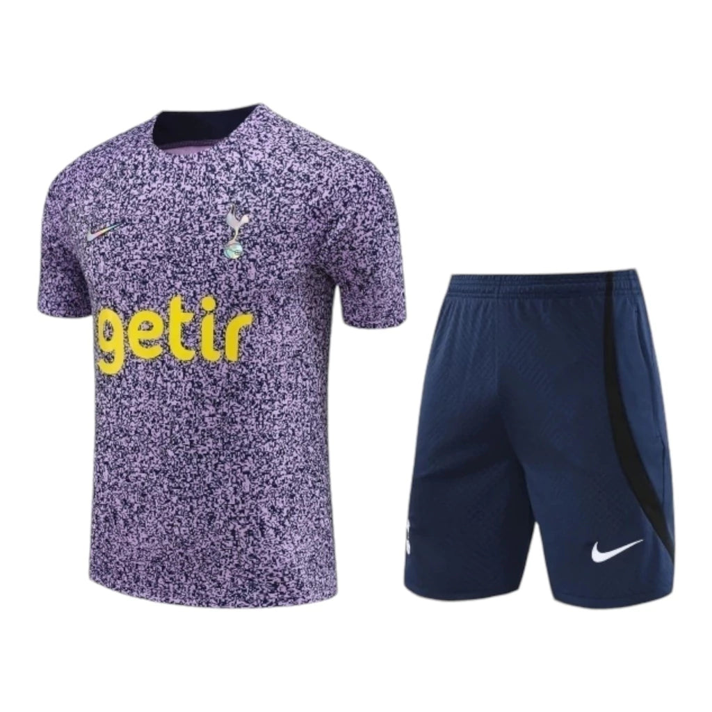 Kit Treino adulto - Camisa e Shorts - Tottenham Nike 23/24 - Roxo e azul
