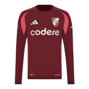Camisa River Plate II manga longa 24/25 - Torcedor Adidas Masculina - Vermelha