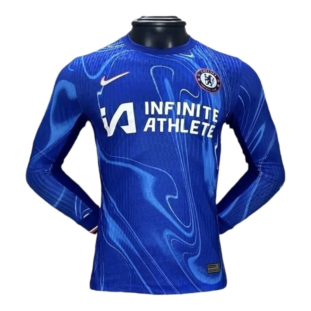 Camisa Chelsea I 24/25 manga longa - Jogador Nike Masculina - Azul