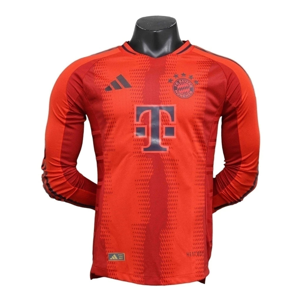 Camisa Bayern de Munique I 24/25 manga longa - Jogador Adidas Masculina - Vermelha