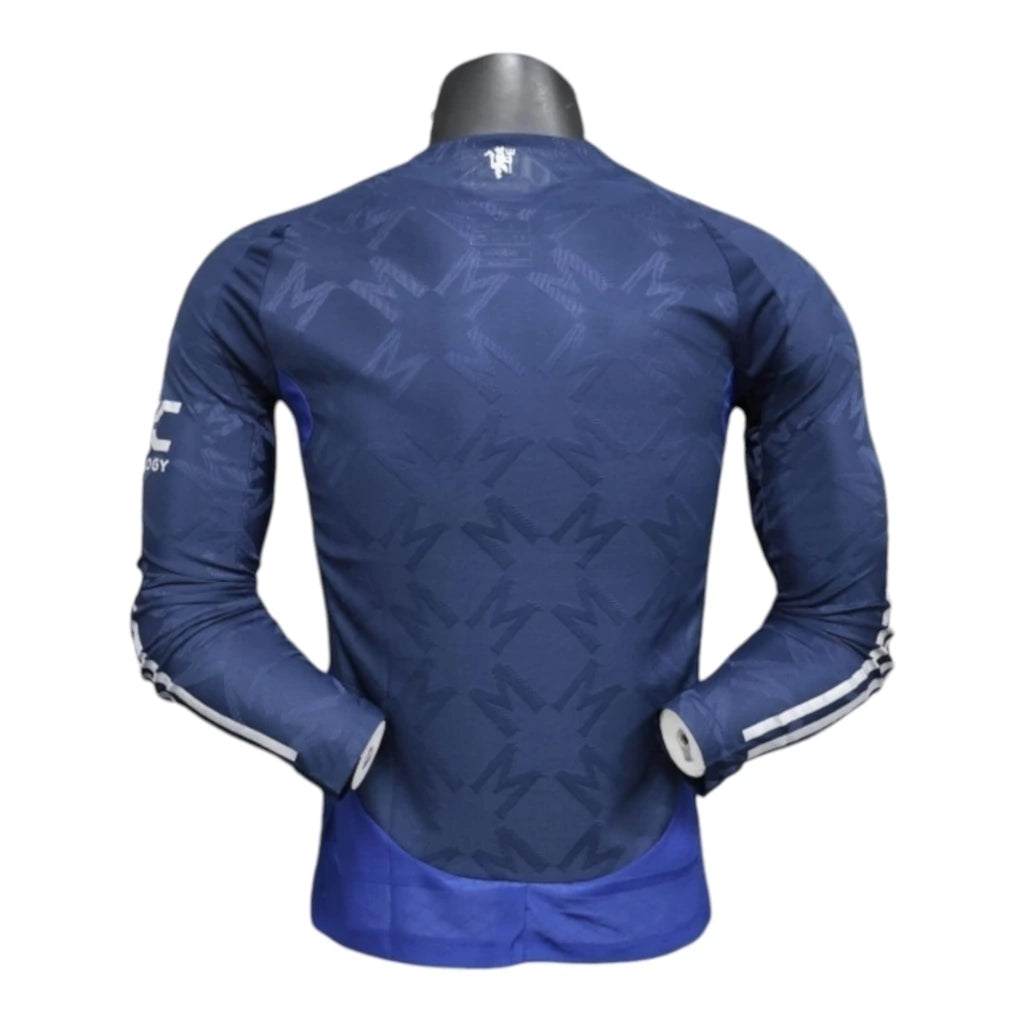 Camisa Manchester United II 24/25 manga longa - Jogador Adidas Masculina - Azul