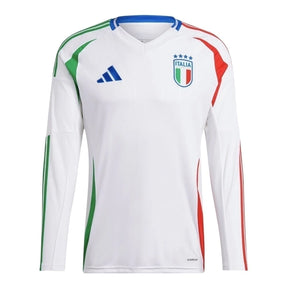 Camisa Seleção Itália II 24/25 manga longa - Torcedor Adidas Masculina - Branca