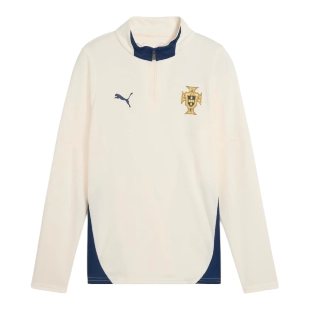 Camisa Seleção Portugal Treino 25/26 manga longa - Torcedor Puma Masculina - Bege