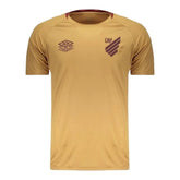 Camisa Athletico Paranaense Treino 25/26 - Torcedor Umbro Masculina - Dourada com detalhes em marrom