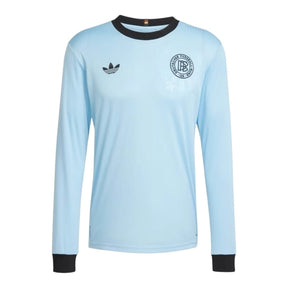 Camisa Seleção Alemanha Edição Aniversário 125 anos Goleiro I 25/26 manga longa - Torcedor Adidas Masculina - Azul