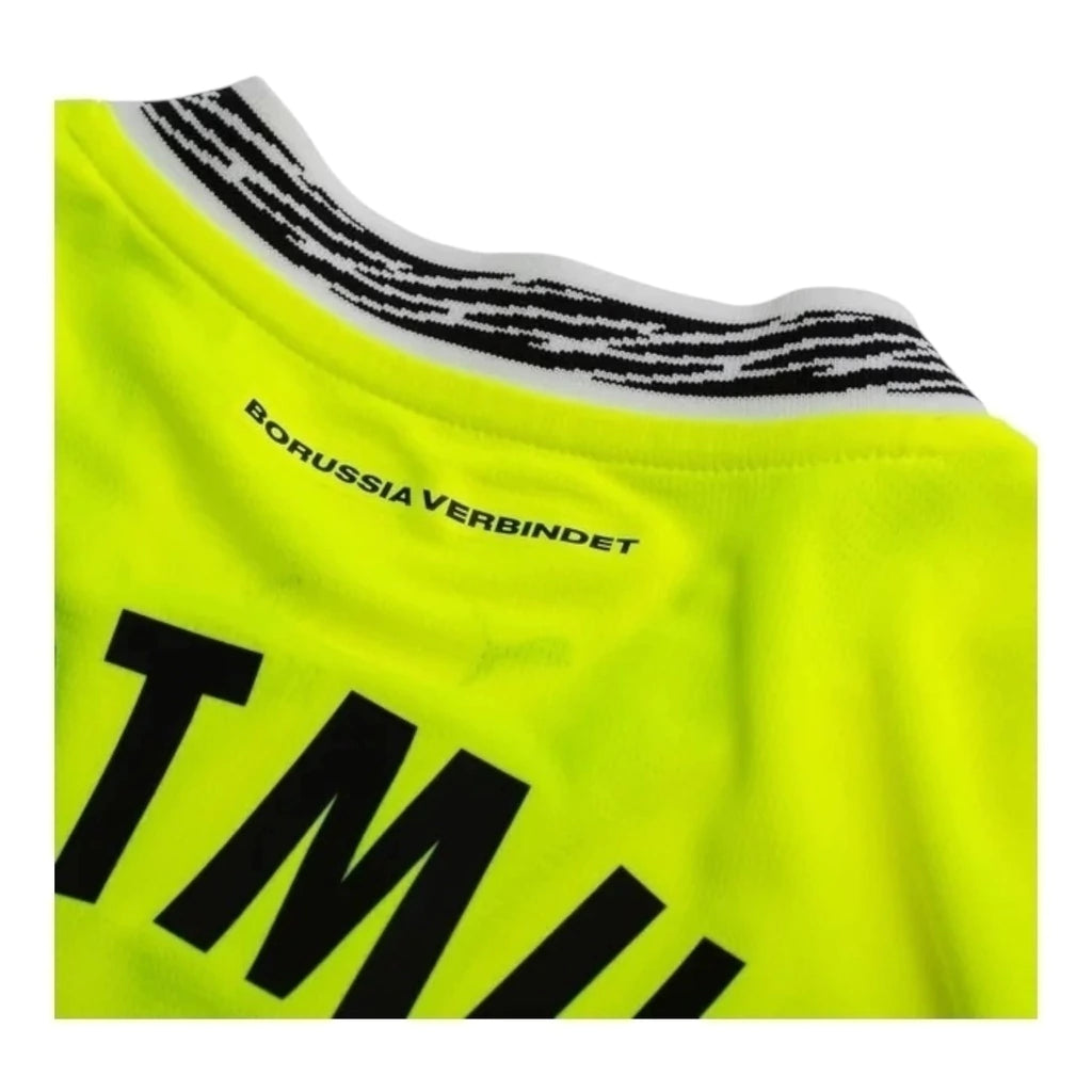 Camisa Borussia Dortmund Edição especial de Aniversário 24/25 manga longa - Torcedor Puma Masculina - Amarela neon com detalhes em preto