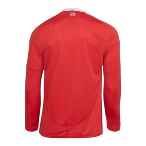 Camisa Internacional I 25/26 manga longa - Torcedor Adidas Masculina - Vermelha com detalhes em branco