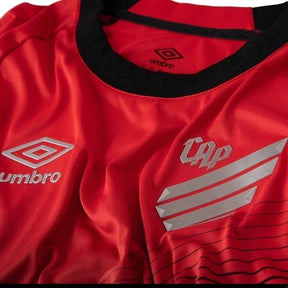 Camisa Athletico Paranaense I 25/26 manga longa - Torcedor Umbro Masculina - Vermelha e preta