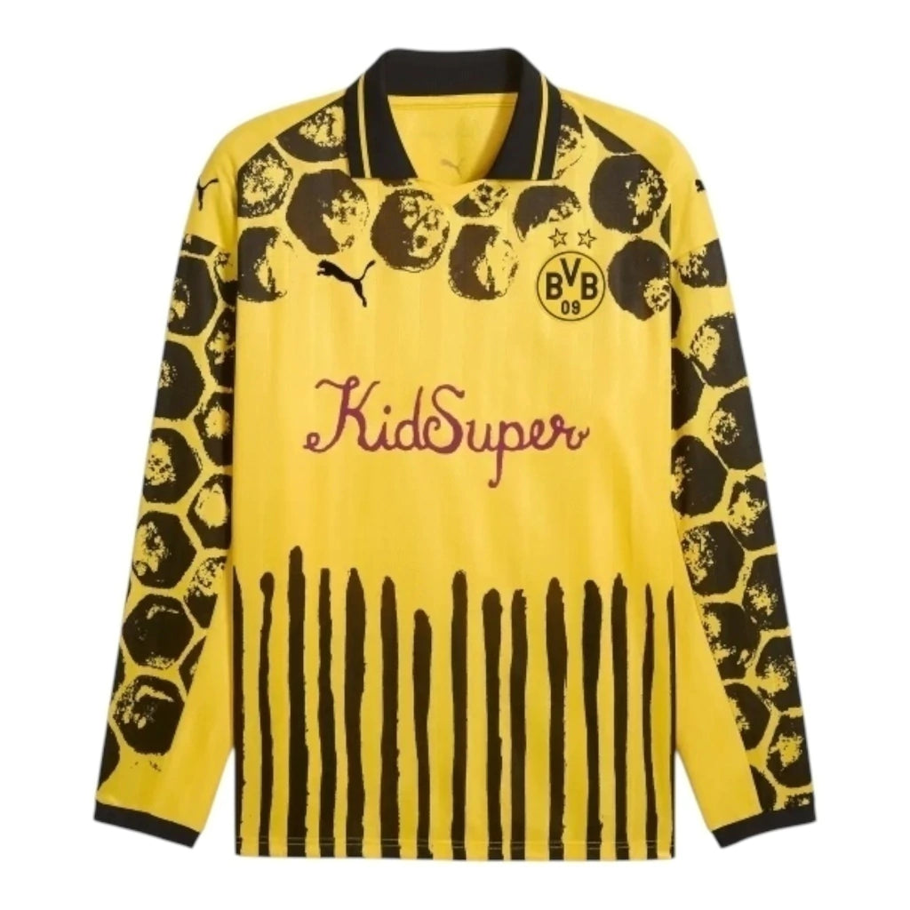 Camisa Borussia Dortmund Edição especial Mundial de Clubes 25/26 manga longa - Torcedor Puma Masculina - Amarela e preta