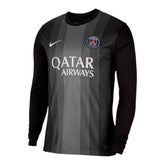 Camisa Paris Saint-Germain Goleiro 25/26 - Torcedor Nike Masculina - Preta com detalhes em branco