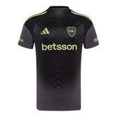 Camisa Boca Juniors Goleiro 25/26 - Torcedor Adidas Masculina - Preta com detalhes em cinza e verde