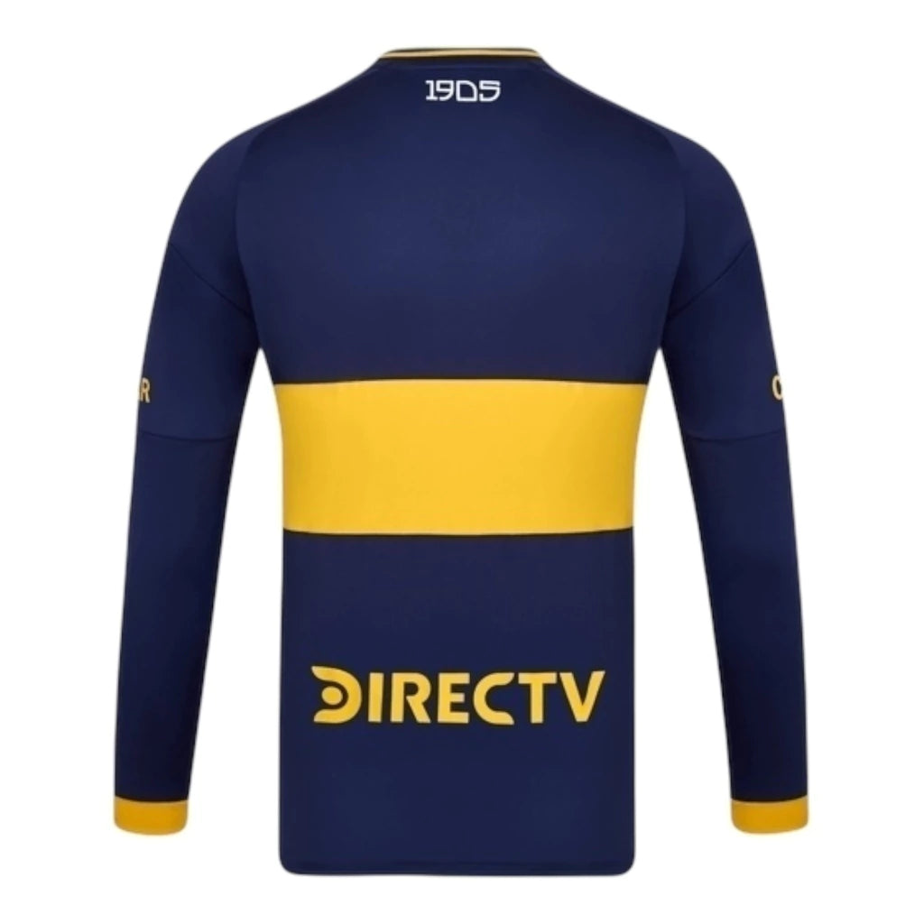 Camisa Boca Juniors I 25/26 manga longa - Torcedor Adidas Masculina - Azul com detalhes em amarelo