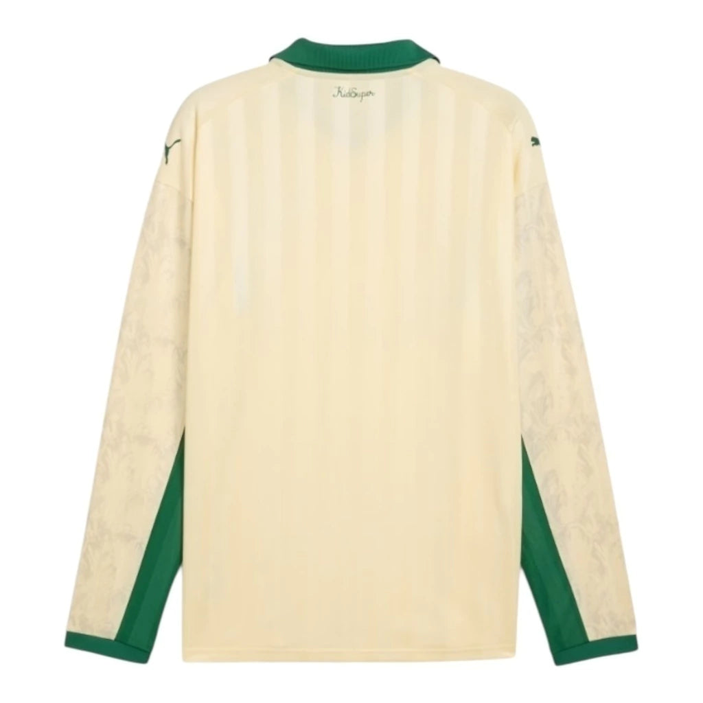 Camisa Palmeiras Edição especial Mundial de Clubes 25/26 manga longa - Torcedor Puma Masculina - Bege e verde