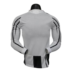 Camisa Juventus I 25/26 manga longa - Jogador Adidas Masculina - Preta e branca com detalhes em rosa