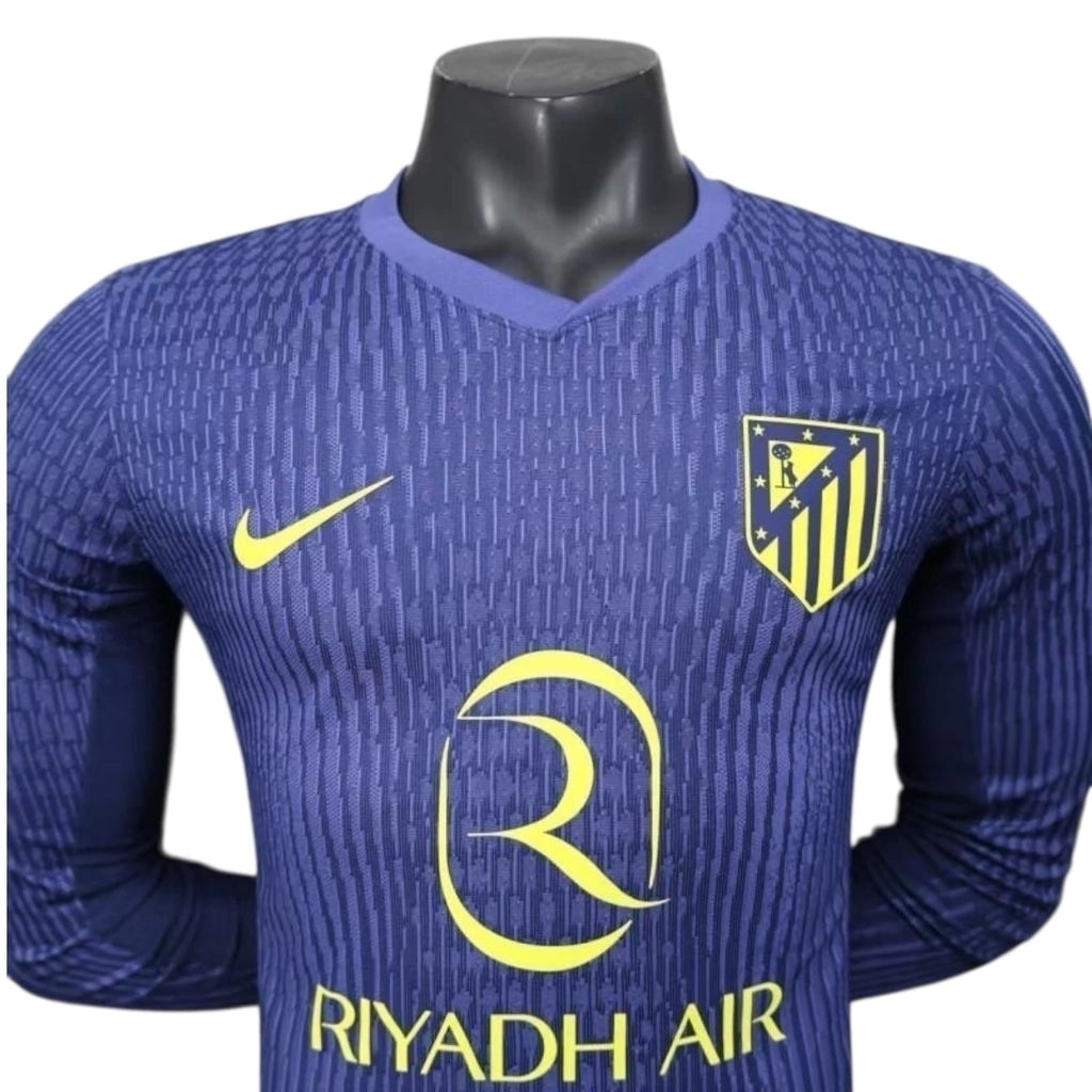 Camisa Atlético de Madrid II 25/26 manga longa - Jogador Nike Masculina - Azul