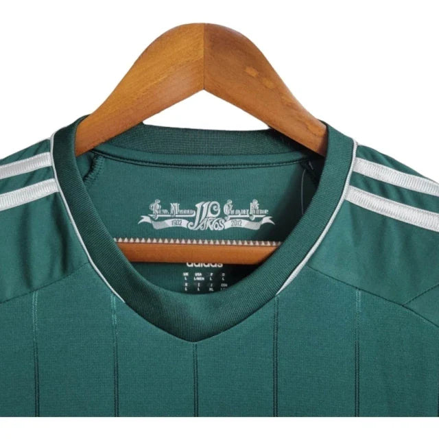 Camisa Retrô Real Madrid 2012/2013 manga longa - Adidas Masculina - Verde com detalhes em branco
