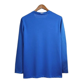 Camisa Retrô Manchester United II 2008/2009 manga longa - Masculina Adidas - Azul