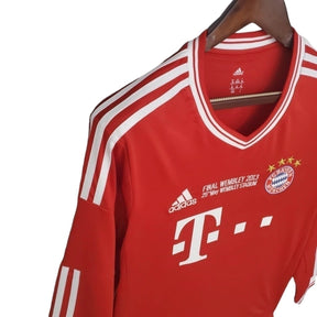 Camisa Retrô Bayern de Munique I 2013/2014 manga longa - Masculina Adidas - Vermelha
