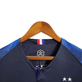 Camisa Retrô Seleção da França Copa do Mundo I 2018 manga longa - Masculina Nike - Azul