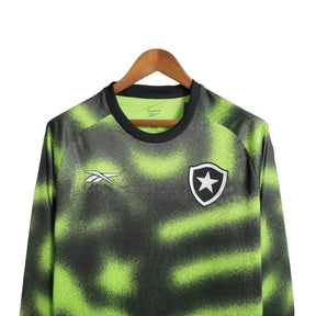 Camisa Botafogo 23/24 manga longa - Torcedor Reebok Masculina - Verde com detalhes em preto