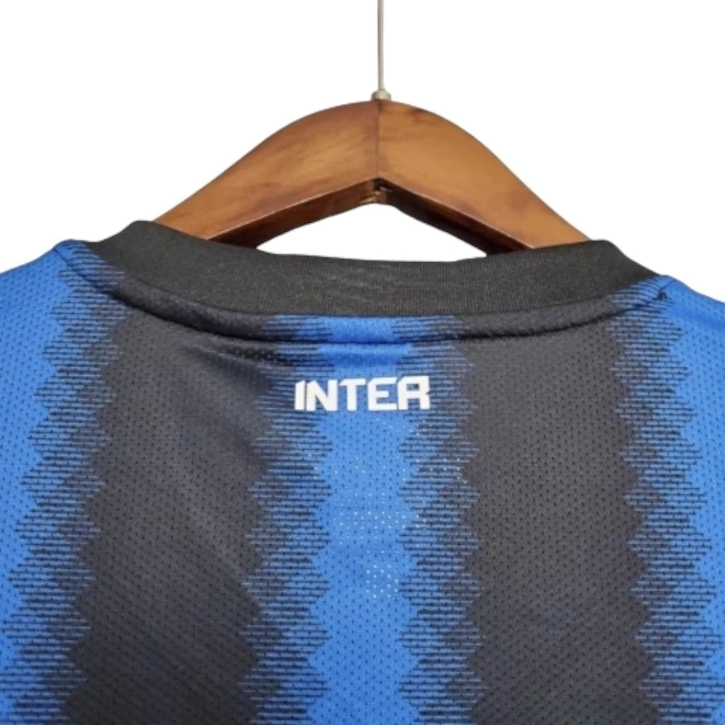 Camisa Retrô Inter de Milão I 2010/2011 manga longa - Masculina Nike - Azul e preta